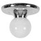 Mid-Century Italian Chromed Metal Light Ball Flushmount by Castiglioni for Flos, 1960s, Image 1