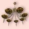 Mid-Century Brass & Chrome Chandelier by Gaetano Sciolari, 1970s, Image 2