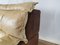 Armchair with Pouf in Leather and Suede, Italy, 1970s, Set of 2 13