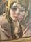 Henri Fehr, Jeune fille au rouge à lèvres, Oil on Canvas, Framed, Image 4