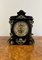 Horloge de Cheminée Victorienne en Marbre Huit Jours, 1860s 4