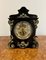 Horloge de Cheminée Victorienne en Marbre Huit Jours, 1860s 1