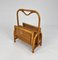 Rattan and Bamboo Magazine Rack, 1970s 1