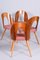 Mid-Century Czech Beech & Walnut Dining Chairs attributed to Antonín Šuman, 1950s, Set of 4 6