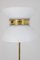 White Floor Lamp with Copper Parts, 1960s, Image 2
