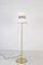 White Floor Lamp with Copper Parts, 1960s 1