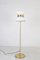 White Floor Lamp with Copper Parts, 1960s, Image 1