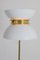 White Floor Lamp with Copper Parts, 1960s, Image 3