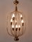 Mid-Century Modern Nine-Flamed Pendant Lamp, Germany, 1950s 9