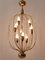 Mid-Century Modern Nine-Flamed Pendant Lamp, Germany, 1950s 12