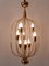 Mid-Century Modern Nine-Flamed Pendant Lamp, Germany, 1950s 7