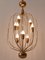 Lampe à Suspension Mid-Century Moderne à Neuf Flammes, Allemagne, 1950s 11