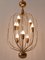 Mid-Century Modern Nine-Flamed Pendant Lamp, Germany, 1950s 11