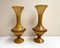 Vases Vintage en Verre de Murano Ocre Jaune, Italie, Set de 2 1