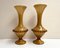 Vases Vintage en Verre de Murano Ocre Jaune, Italie, Set de 2 3
