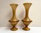 Vintage Vases in Yellow Ochre Murano Glass, Italy, Set of 2, Image 3