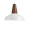 Eikon Cricus White Pendant Lamp in Walnut from Schneid Studio 1