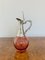 Edwardian Cranberry Glass Wine Decanter, 1910s 4