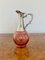 Edwardian Cranberry Glas Weinkaraffe, 1910er 1