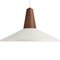 Eikon Shell Pendant Lamp in White and Walnut from Schneid Studio 1
