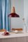 Eikon Circus Pendant Lamp in Burgundy and Walnut from Schneid Studio, Image 2