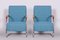 Czech Blue Armchairs attributed to Mücke Melder, 1930s, Set of 2, Image 3