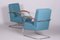 Czech Blue Armchairs attributed to Mücke Melder, 1930s, Set of 2, Image 7