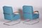 Czech Blue Armchairs attributed to Mücke Melder, 1930s, Set of 2 6