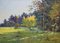 Edgars Vinters, Sunny Autumn Forest Edge, 1960s, Huile sur Panneau 1