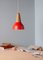 Eikon Basic Poppy Red Pendant Lamp in Ash from Schneid Studio 2