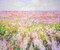 Iryna Kastsova, Pink Flower Field, 21st Century, Acrylic on Canvas 1