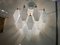 White Polygon Opaline Glass Sconces, 1980s, Set of 2, Image 7