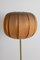 Floor Lamp with Wooden Shade, 1970s, Image 3