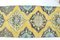 Vintage Decorative Yellow Runner Rug, Image 5