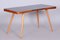 Coffee Table in Beech & Glass attributed to Interier Praha, 1960s 3