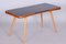 Coffee Table in Beech & Glass attributed to Interier Praha, 1960s 4