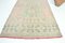 Minimalist Pale Wool Neutral Floral Runner Rug 10