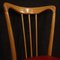 Italian Chairs in Exotic Wood and Faux Leather, 1960, Set of 6 3