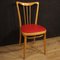 Italian Chairs in Exotic Wood and Faux Leather, 1960, Set of 6, Image 11