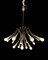 Lámpara de araña de latón de Stilnovo, años 50, Imagen 4