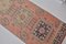 Turkish Faded Runner Rug in Light Pink and Green Wool, Image 7