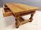 French Rustic Coffee Table in Oak, 1960s 5