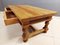 French Rustic Coffee Table in Oak, 1960s, Image 5