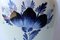 Blaue Porzellanvase mit Windmühle und Blumen von Delft, Holland 7