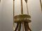 Lampada a sospensione vintage in ottone, anni '50, Immagine 4