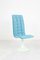Stuhl mit blauem Bezug von Péter Ghyczy, 1960er 1