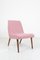 Mid-Century Chair with Pink Upholstery, 1960s, Image 1