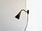 Danish Wall Lamp in Black Metal and Brass from Lyfa, 1950s, Image 1