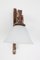 Lampada da parete a forbice in teak, anni '60, Immagine 3