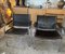 Klinte Armchairs in Brown Leather by Tord Bjorklund, 1980, Set of 2 1